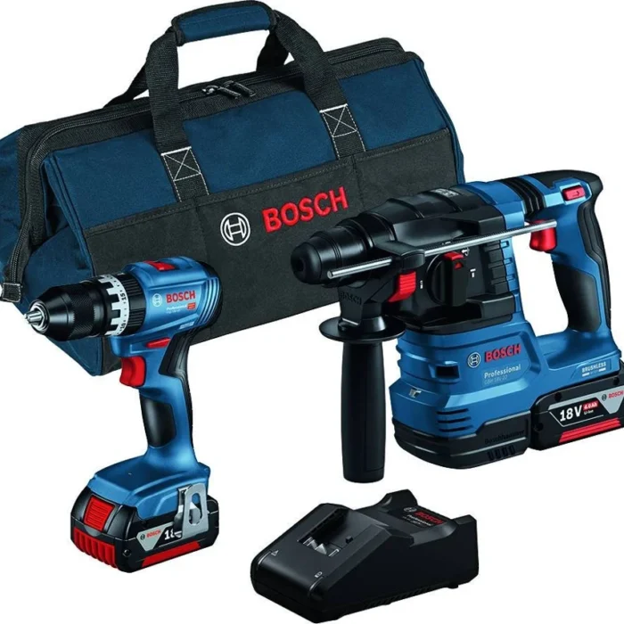 Kit Ferramentas BOSCH PROFISSIONAL GSB18V-45 GBH18V-22+2x4Ah+GAL