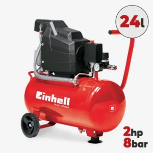 Compressor de ar elétrico portátil 8 bar 24 litros 1500W 2HP de óleo Einhell