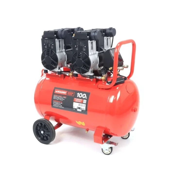 Compressor De Ar, Monobloco, 100l, 6hp, 4 Cabeças - 2 Motores, Lcd - Mader® | Power Tools Compressor De Ar, Monobloco, 100l, 6hp, 4 Cabeças - 2 Motores, Lcd - Mader® | Power Tools