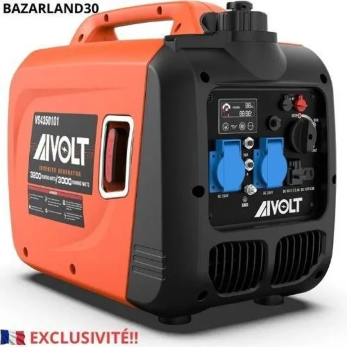 Bazarland30. Grupo Gerador A Gasolina 3200w Gerador Inversor Silencioso Com 2 Tomadas Ac 230v, Dc 12v E 2 Usb Tipo A Bazarland30. Grupo Gerador A Gasolina 3200w Gerador Inversor Silencioso Com 2 Tomadas Ac 230v, Dc 12v E 2 Usb Tipo A
