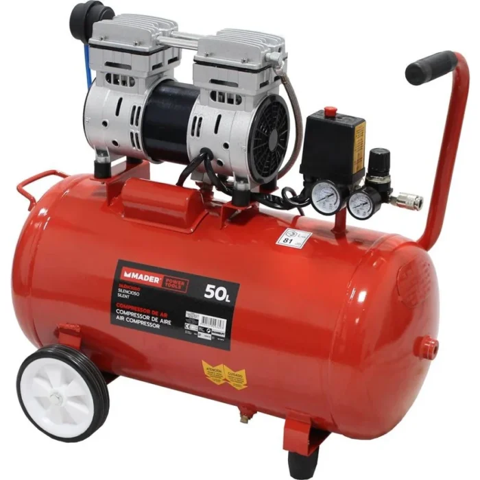 Compressor de Ar Silencioso 50L 1HP - MADER