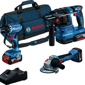 Kit 3 Máquinas GSR 18V-55 + GWS 18V-7 + GBH 18V-22 BOSCH 0615A5007L